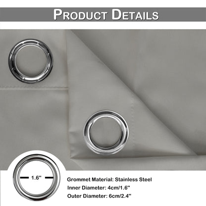 Rideau imperméable pour patio extérieur