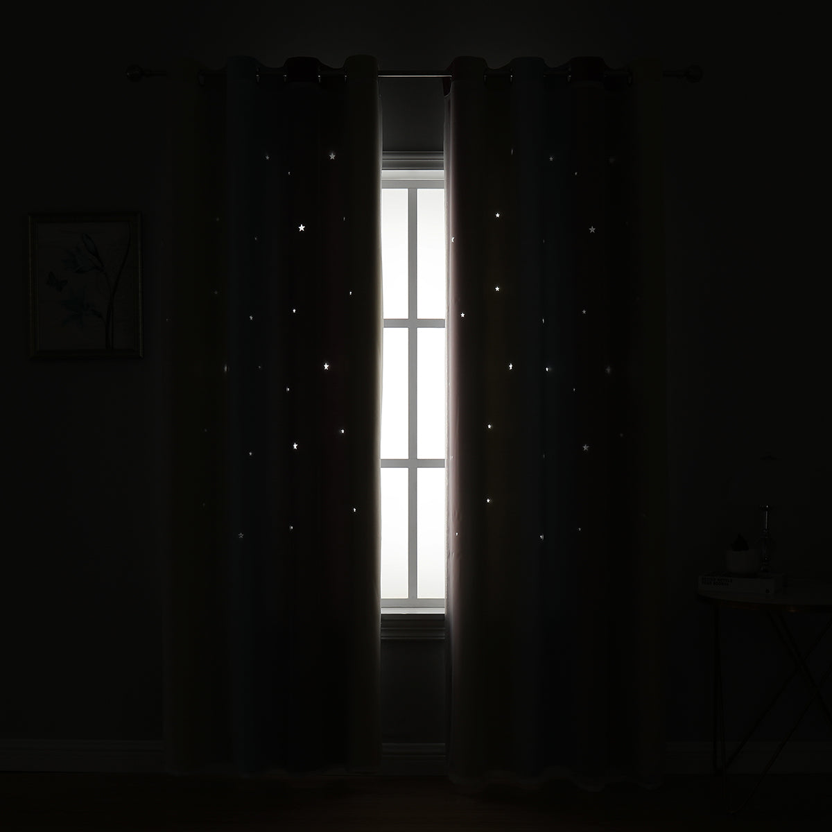 Rideaux occultants à double couche, 1 panneau, violet, 100 x 130 cm/134 x 160 cm/134 x 210 cm/134 x 240 cm