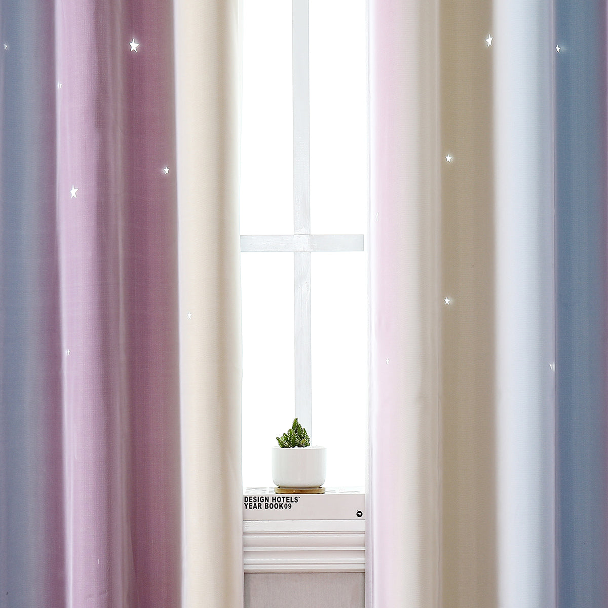 Rideaux occultants à double couche, 1 panneau, violet, 100 x 130 cm/134 x 160 cm/134 x 210 cm/134 x 240 cm