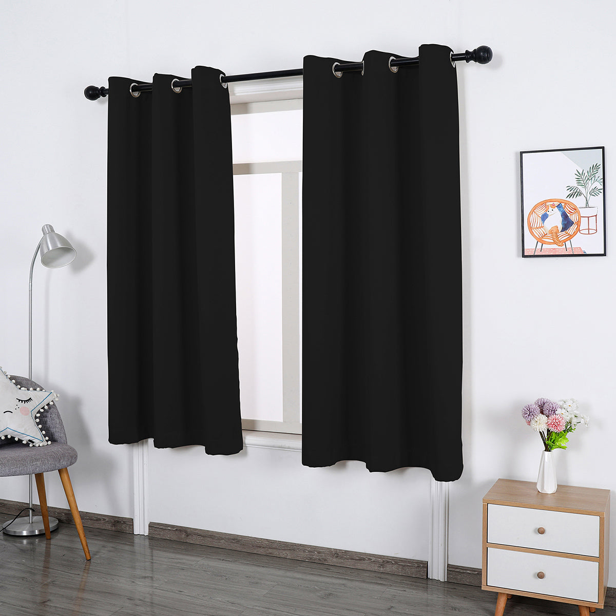 window curtain match for the curtain pole