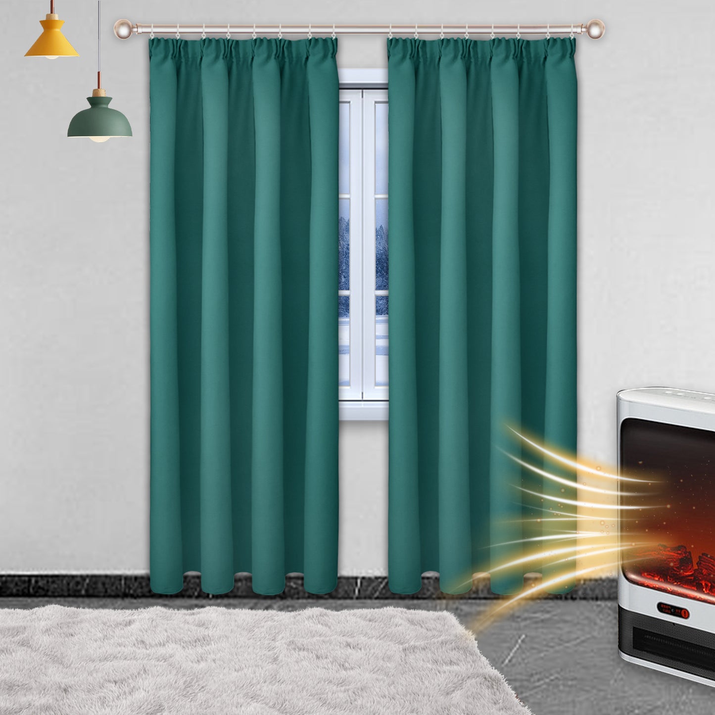 solid blackout curtain