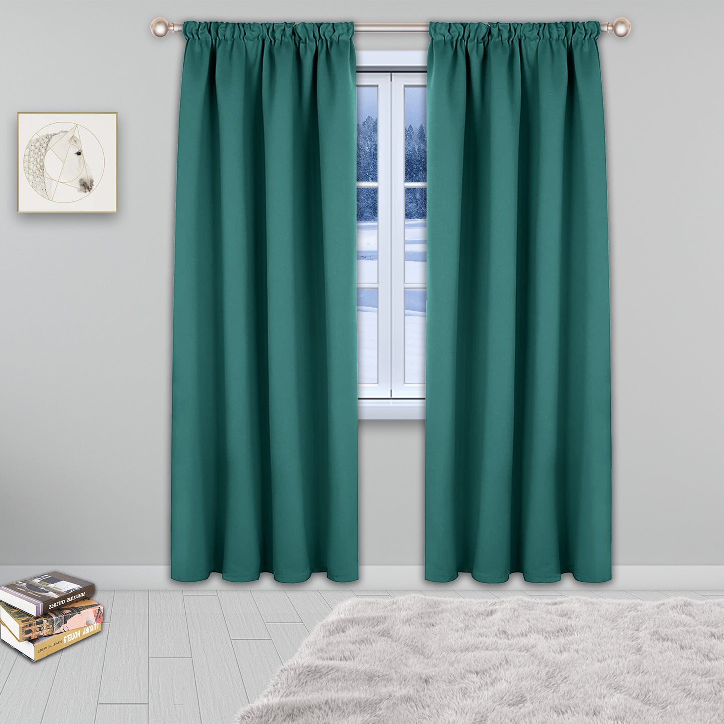 solid blackout curtain