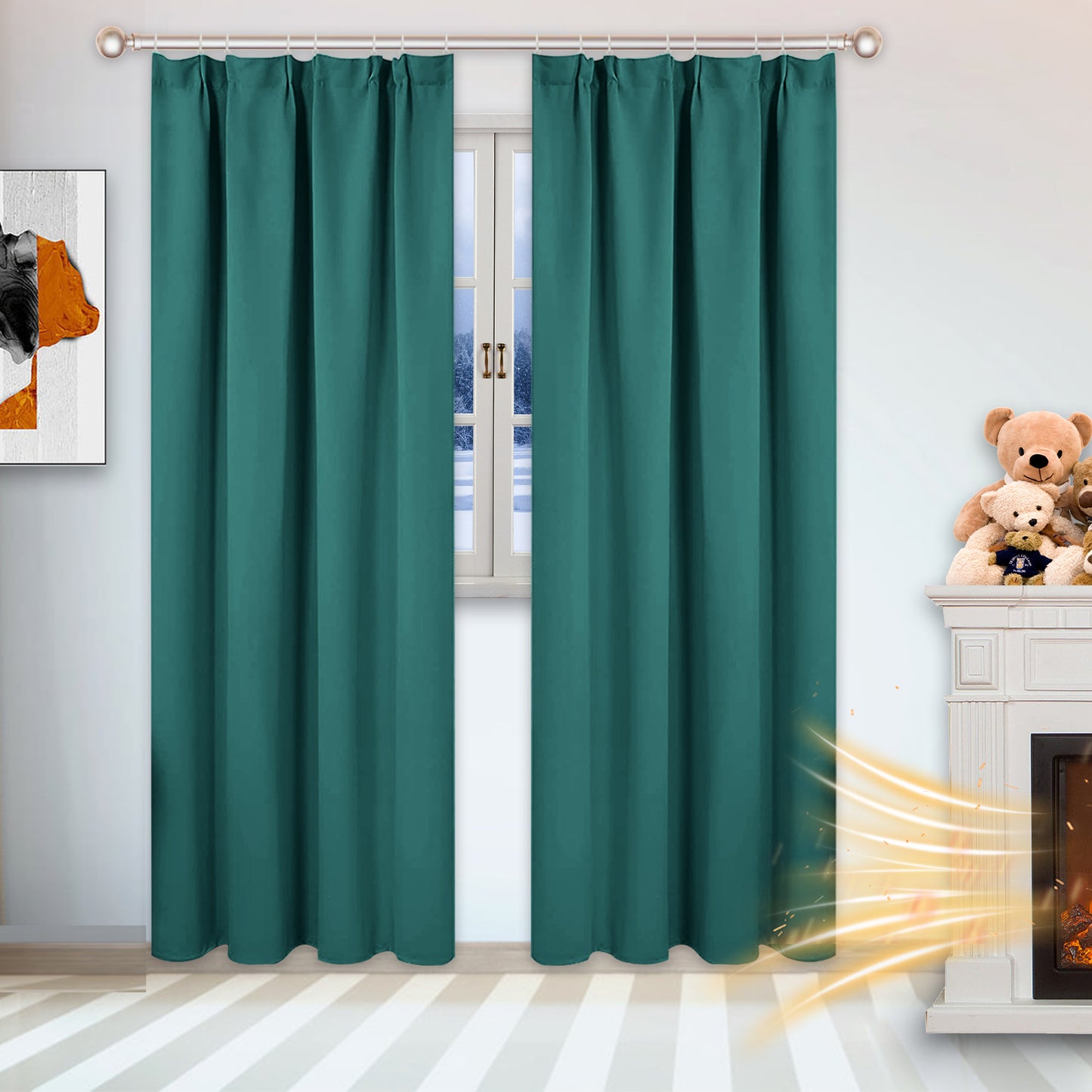 solid blackout curtain