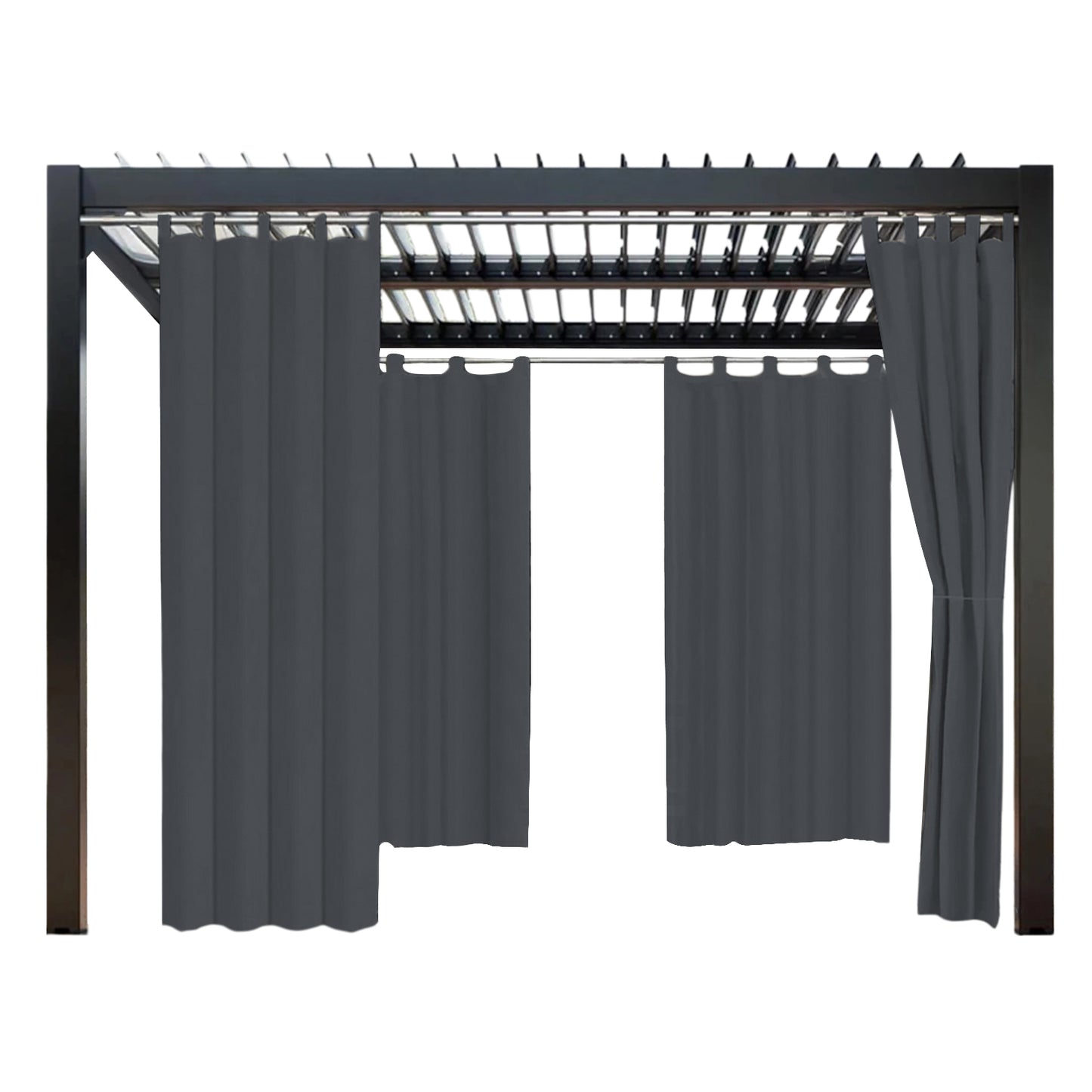 Wasserabweisender und Windstabiler Outdoor Vorhang für Terrasse und Garten