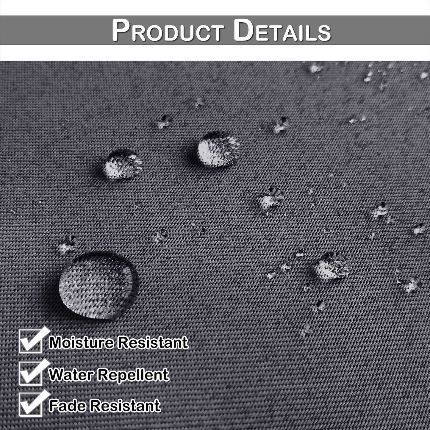 Rideau imperméable pour patio extérieur