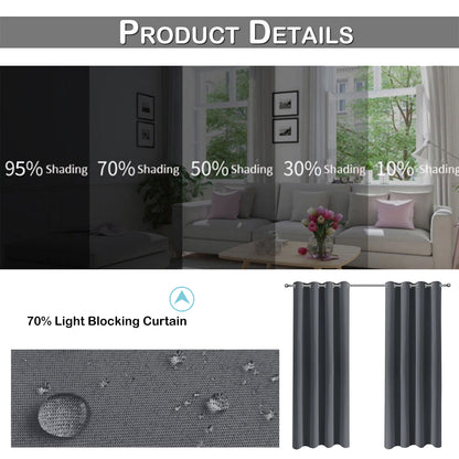 Rideau imperméable pour patio extérieur