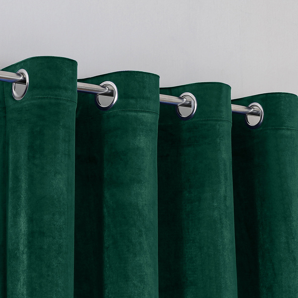 Velvet Curtains, 1 Panel, Green, 132*164cm/132*214cm/132*244cm