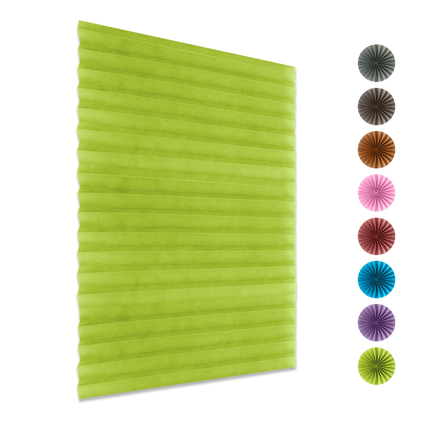 Selbstklebende Vorhänge, 1 Panel, Grün, 60*150cm/60*180cm/90*150cm/90*180cm
