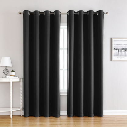 Verdunkelungsvorhänge, 1 Panel, Schwarz, 100*130cm/132*160cm/132*213cm/132*245cm