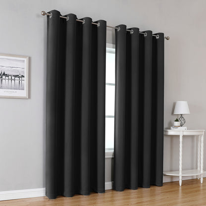 Verdunkelungsvorhänge, 1 Panel, Schwarz, 100*130cm/132*160cm/132*213cm/132*245cm