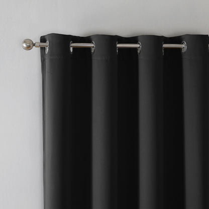 Verdunkelungsvorhänge, 1 Panel, Schwarz, 100*130cm/132*160cm/132*213cm/132*245cm