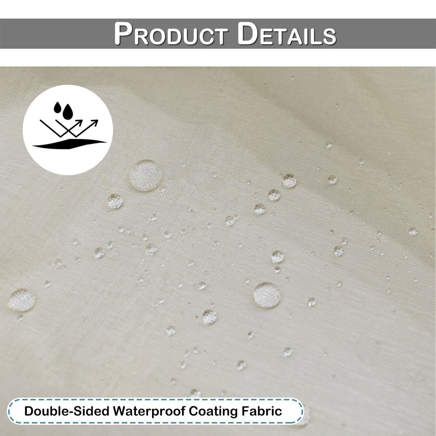 Patio Waterproof Outdoor Curtains 1 Panel