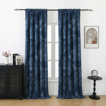 Floral Jacquard Blackout Curtain Made to Measure · Magnolia