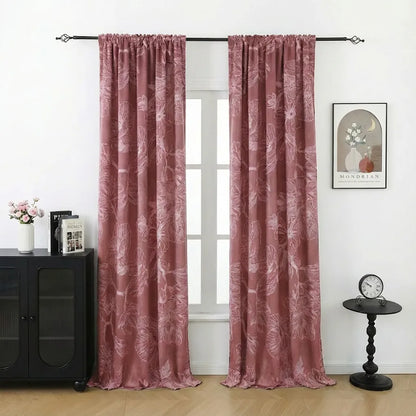 Custom-made floral curtains · Magnolia